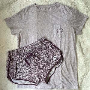 Ivory Ella Purple Pajama Set